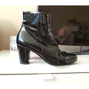 Hogl Women's Ankle Boots Patent Leather Black New No Box size 8